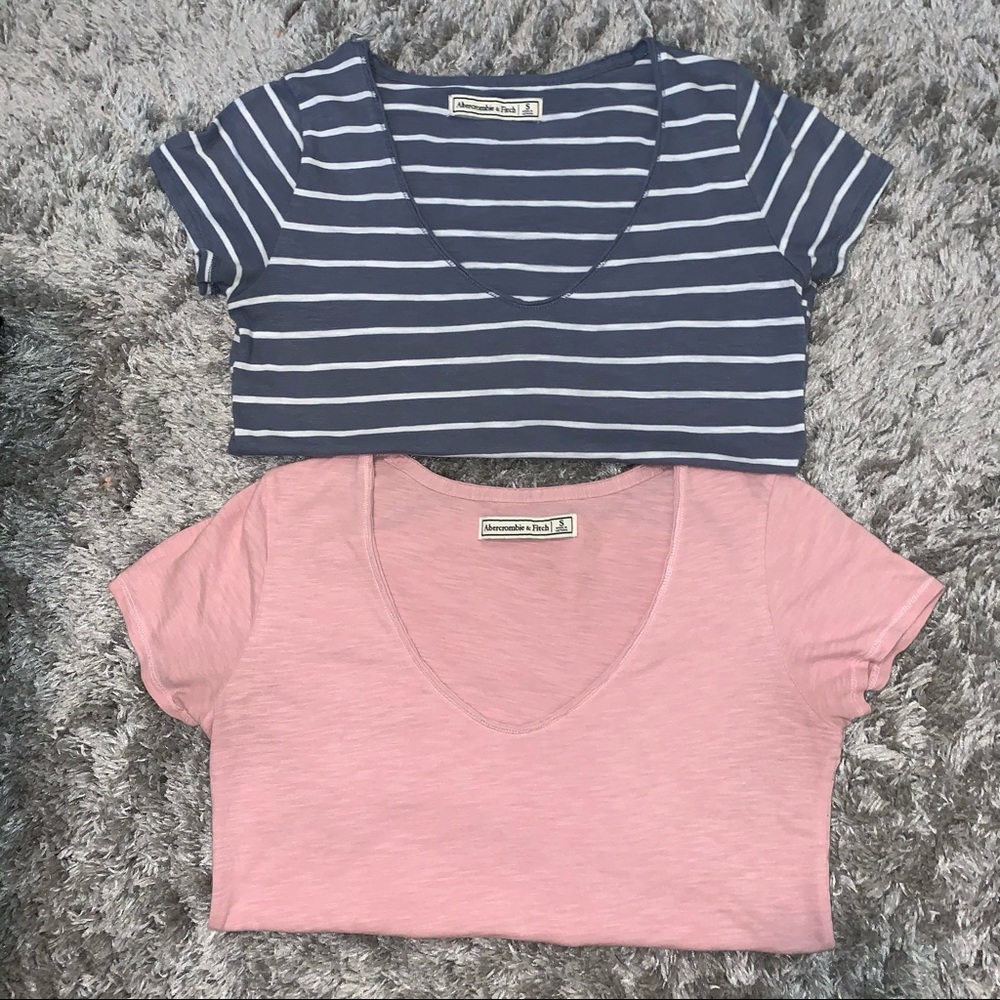 ⭐️Last sale!!! Best Offer!!! Abercrombie & Fitch 2 pack pink and blue t-shirts